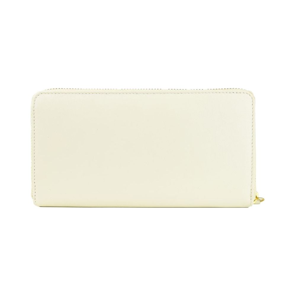 Cavalli Class Elegant White Calfskin Leather Wallet WOMAN WALLETS Cavalli Class