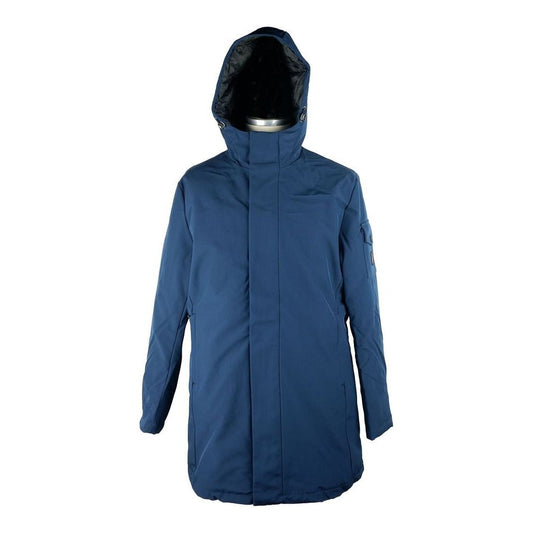 Refrigiwear Blue Polyester Men Jacket Refrigiwear