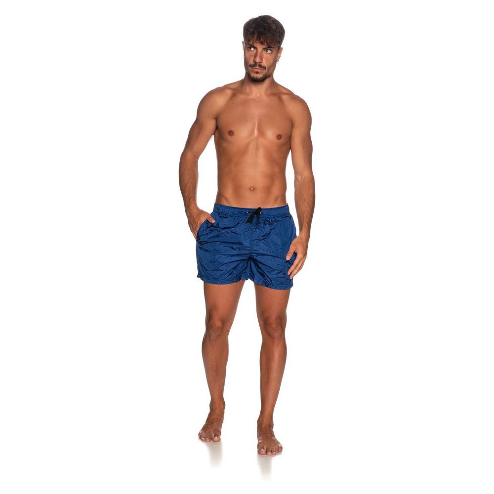 Refrigiwear Blue Beach Escape Swim Shorts MAN SWIMWEAR Refrigiwear