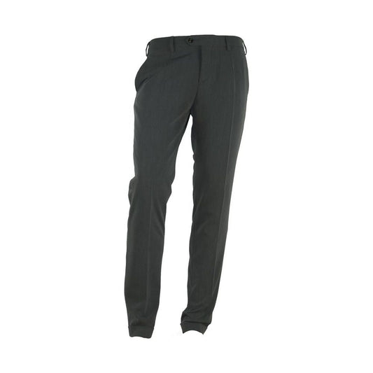 Made in Italy Elegant Italian Gray Trousers for Men Made in Italy