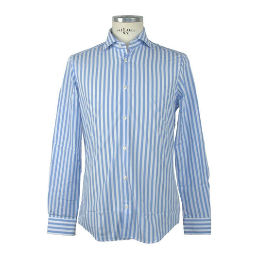 Made in Italy Elegant Light Blue Long Sleeve Shirt Made in Italy