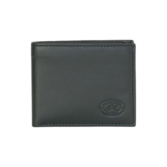 La Martina Black Calfskin Men Wallet MAN WALLETS La Martina