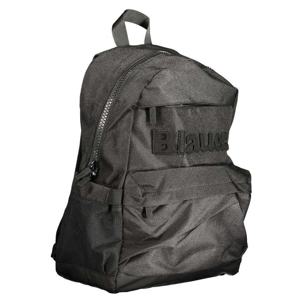 Blauer Black Polyester Backpack Blauer