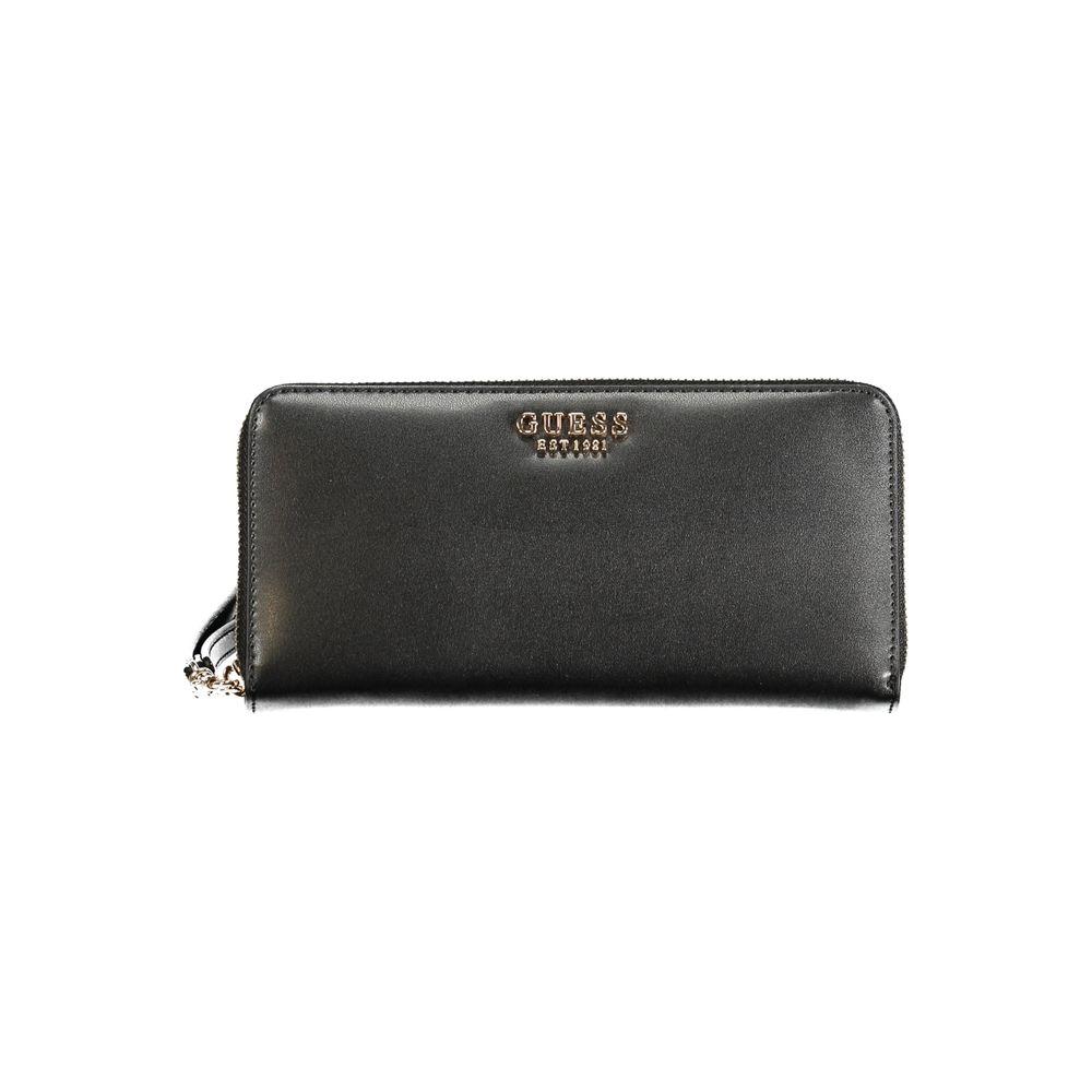 Guess Jeans Black Polyethylene Wallet Guess Jeans