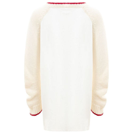 MM6 Maison Margiela Elegant White Cotton Sweater for Women MM6 Maison Margiela