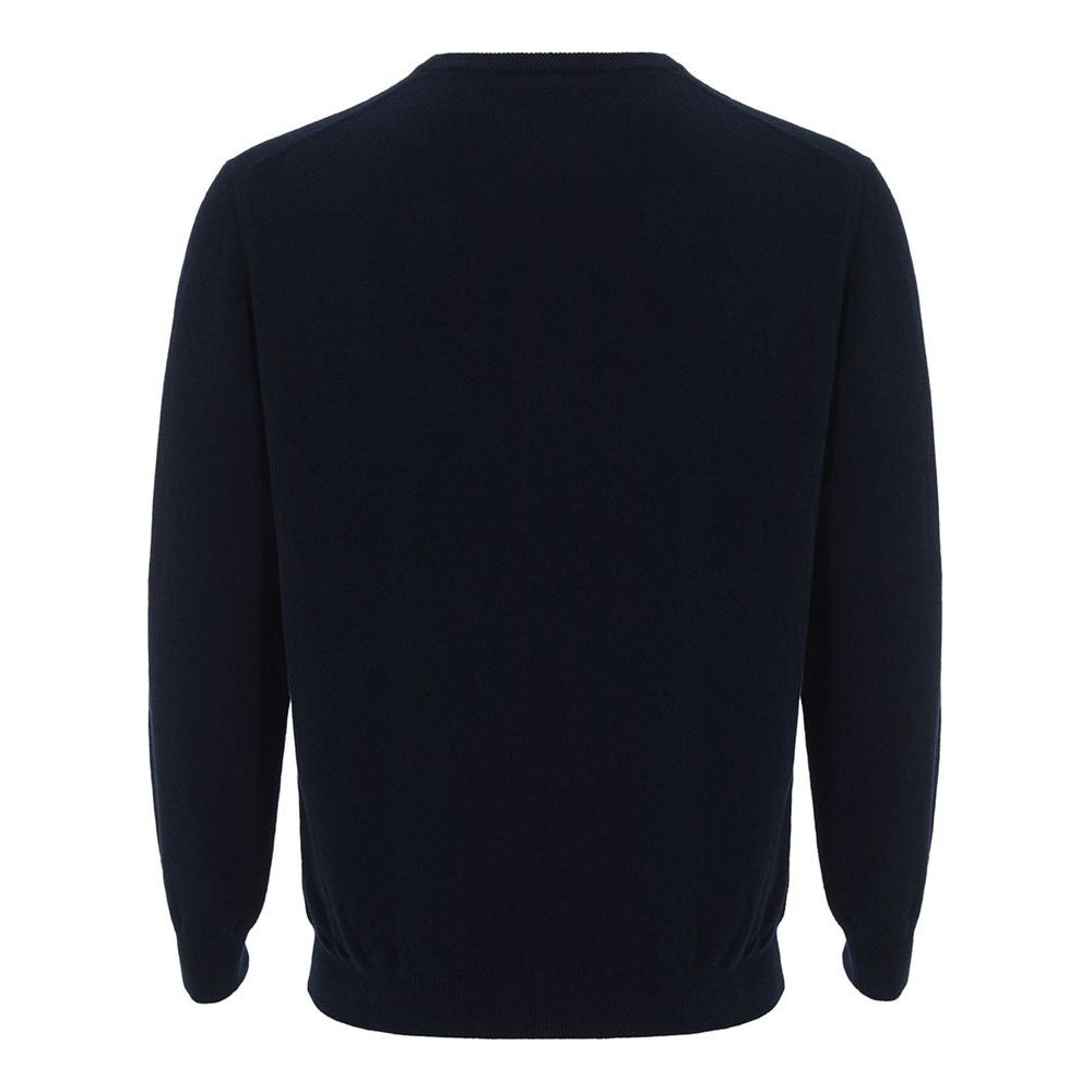 Colombo Elegant Cashmere Blue Sweater for Men Colombo