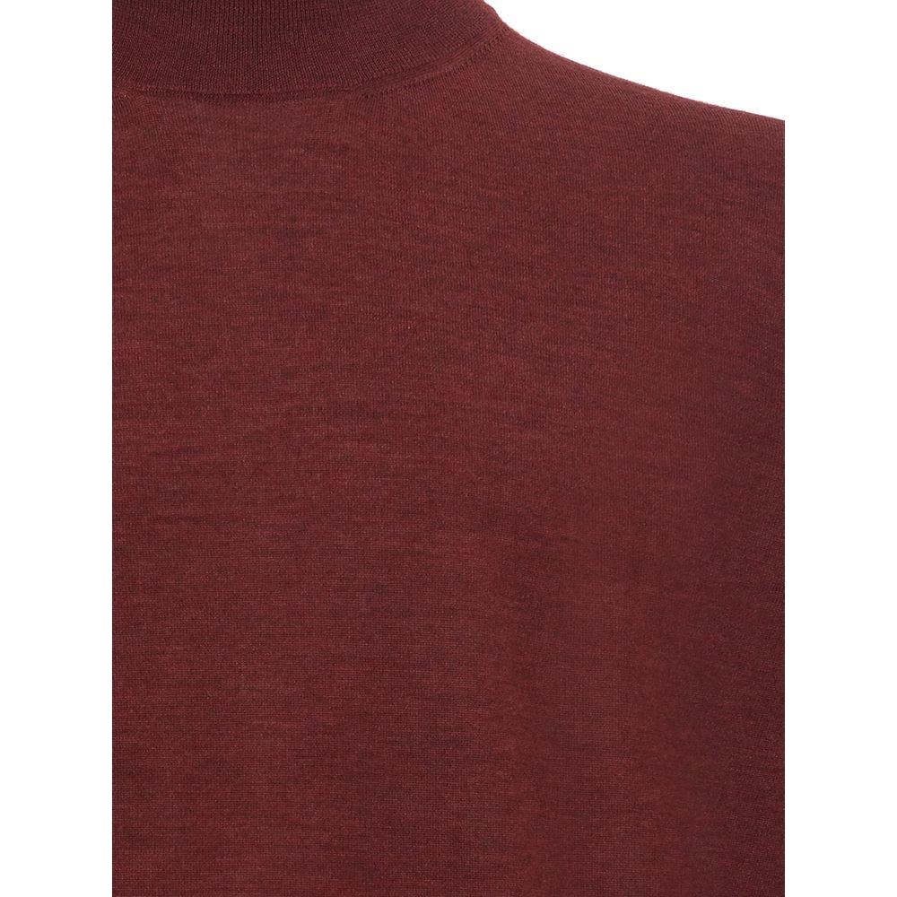 Colombo Elegant Cashmere Red Sweater for Men Colombo