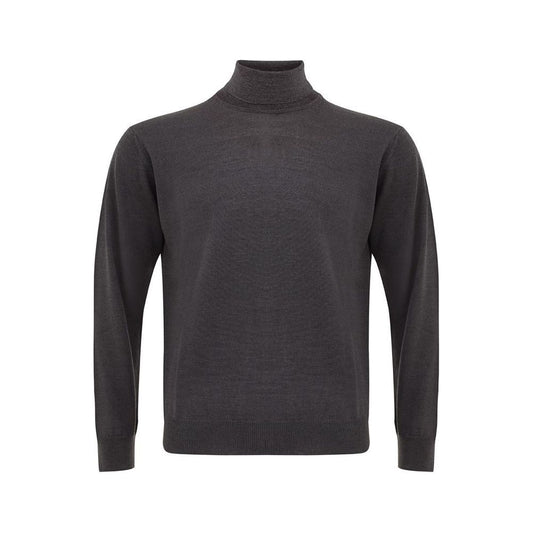 FERRANTE Elegant Gray Wool Sweater for Men FERRANTE