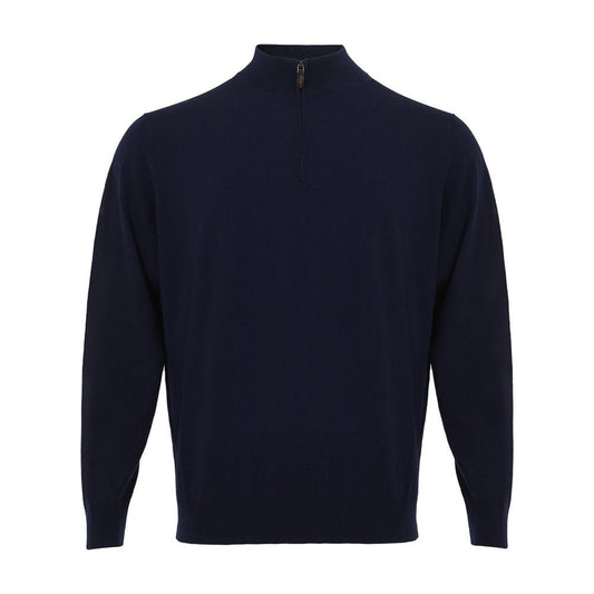 Colombo Sophisticated Azure Cashmere Sweater Colombo