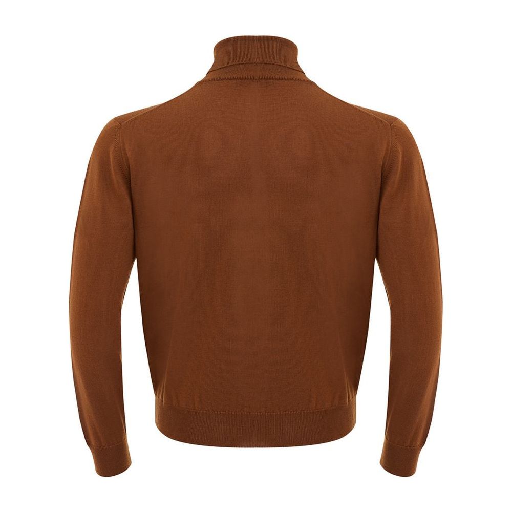 FERRANTE Elegant Brown Wool Sweater for Men FERRANTE