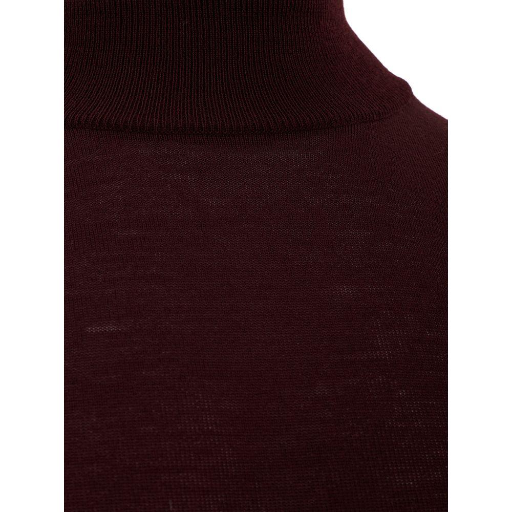 FERRANTE Elegant Red Woolen Luxury Sweater for Men FERRANTE