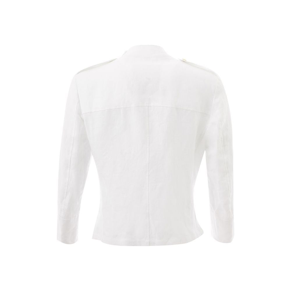 Sealup Pristine White Italian Linen Jacket Sealup