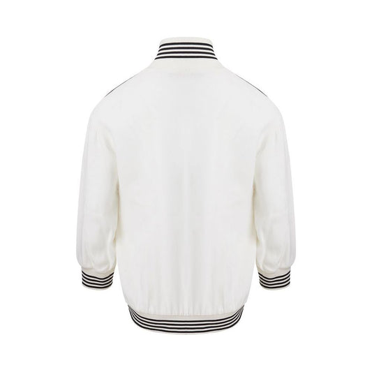 Dolce & Gabbana Elegant Cotton Knit White Sweater Dolce & Gabbana