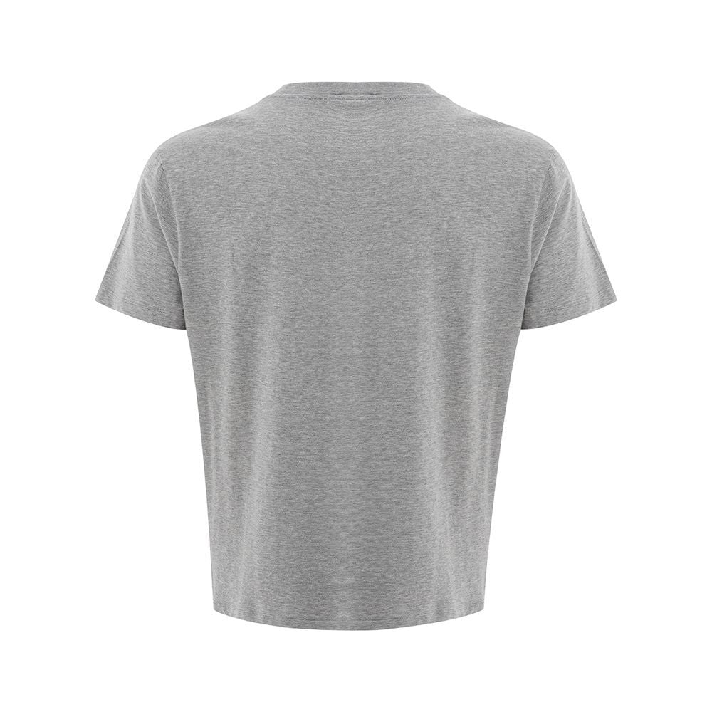 Versace Elegant Gray Cotton T-Shirt Versace