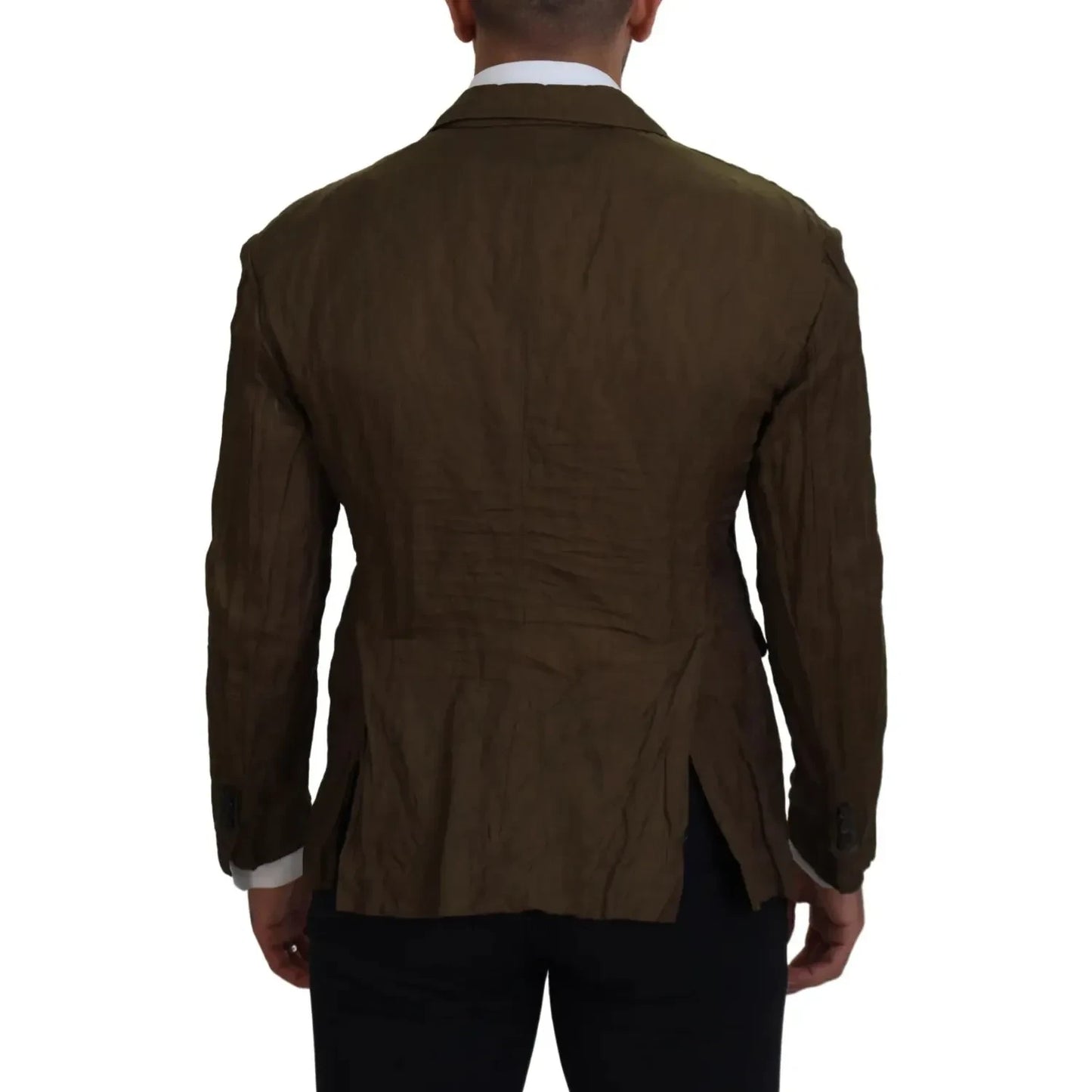 Dsquared² Green Single Breasted Men Coat Blazer Jacket Dsquared²