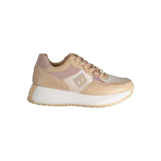 Laura Biagiotti Beige Polyester Sneaker Laura Biagiotti