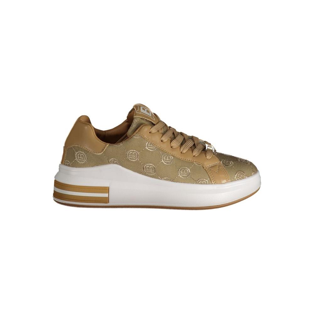 Laura Biagiotti Beige Polyester Sneaker Laura Biagiotti