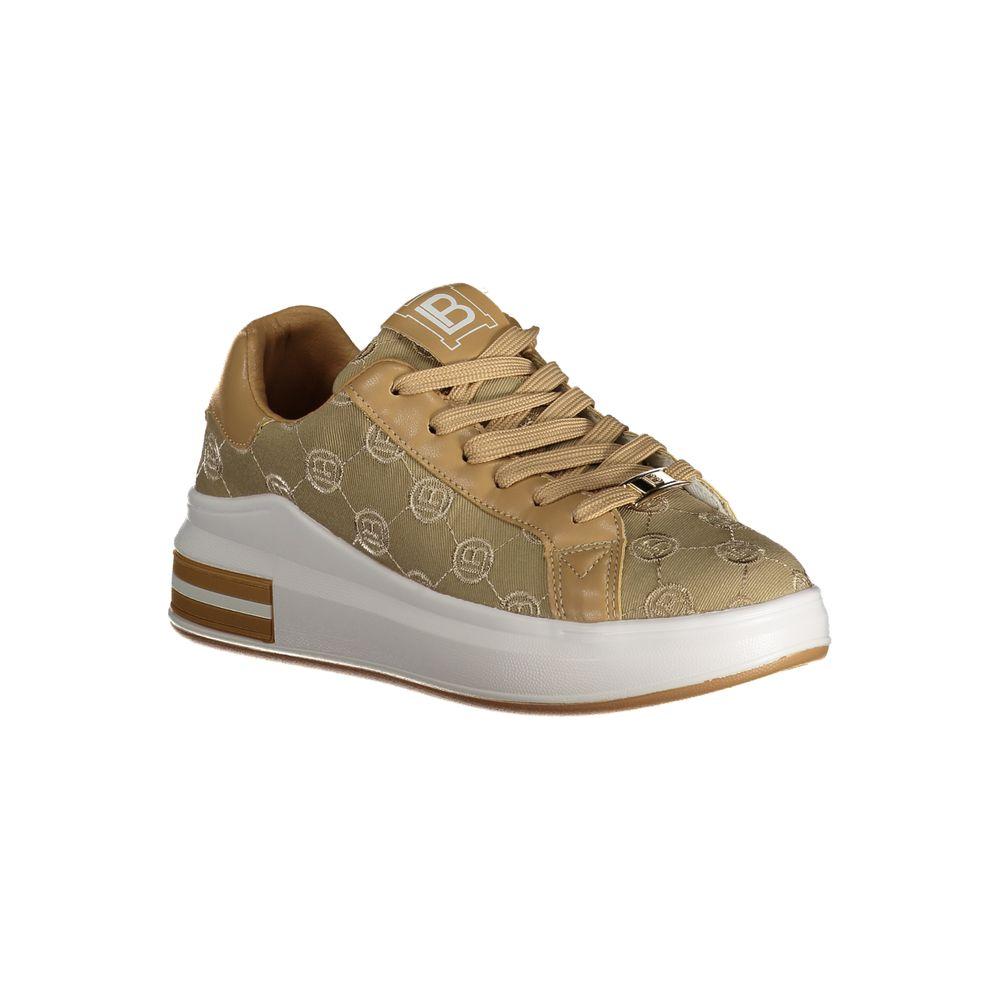 Laura Biagiotti Beige Polyester Sneaker Laura Biagiotti