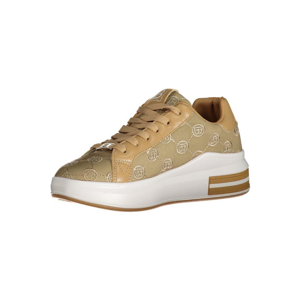 Laura Biagiotti Beige Polyester Sneaker Laura Biagiotti