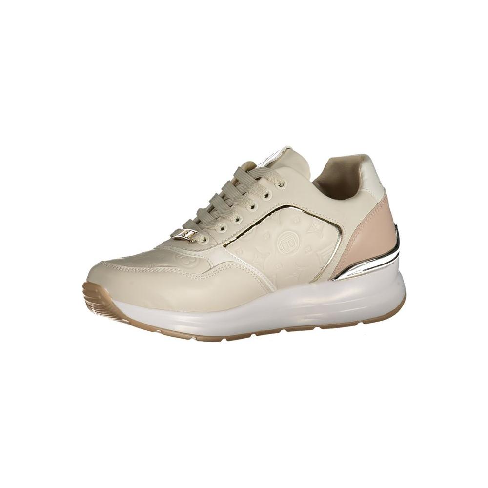 Laura Biagiotti Beige Polyester Sneaker Laura Biagiotti