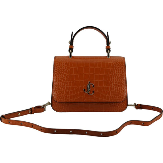 Jimmy Choo Orange Leather Top Handle and Shoulder Bag Jimmy Choo