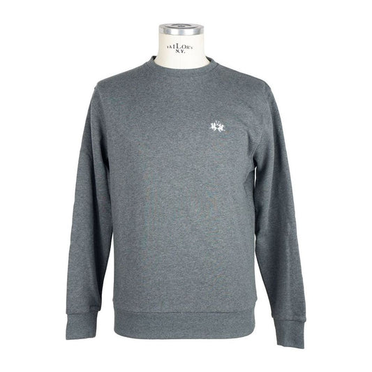 La Martina Elegant Crewneck Logo Sweatshirt MAN SWEATERS La Martina