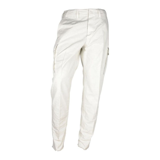 Don The Fuller Chic White Cotton Trousers for Men Jeans & Pants Don The Fuller