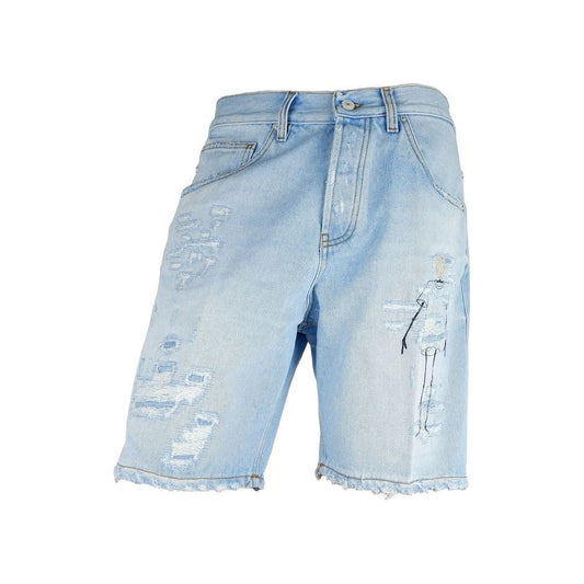 Don The Fuller Light Blue Cotton Men's Bermuda Short Don The Fuller