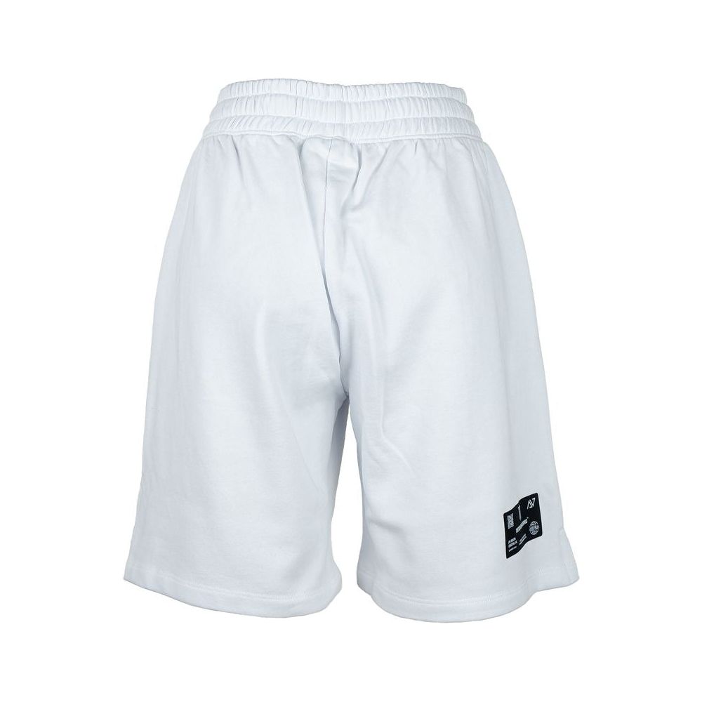 Diego Venturino White Cotton Women Shorts Shorts Diego Venturino