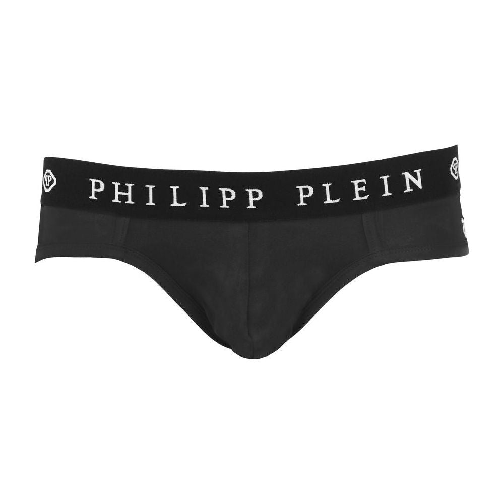 Philipp Plein Sleek Black Boxer Duo with Designer Flair Philipp Plein