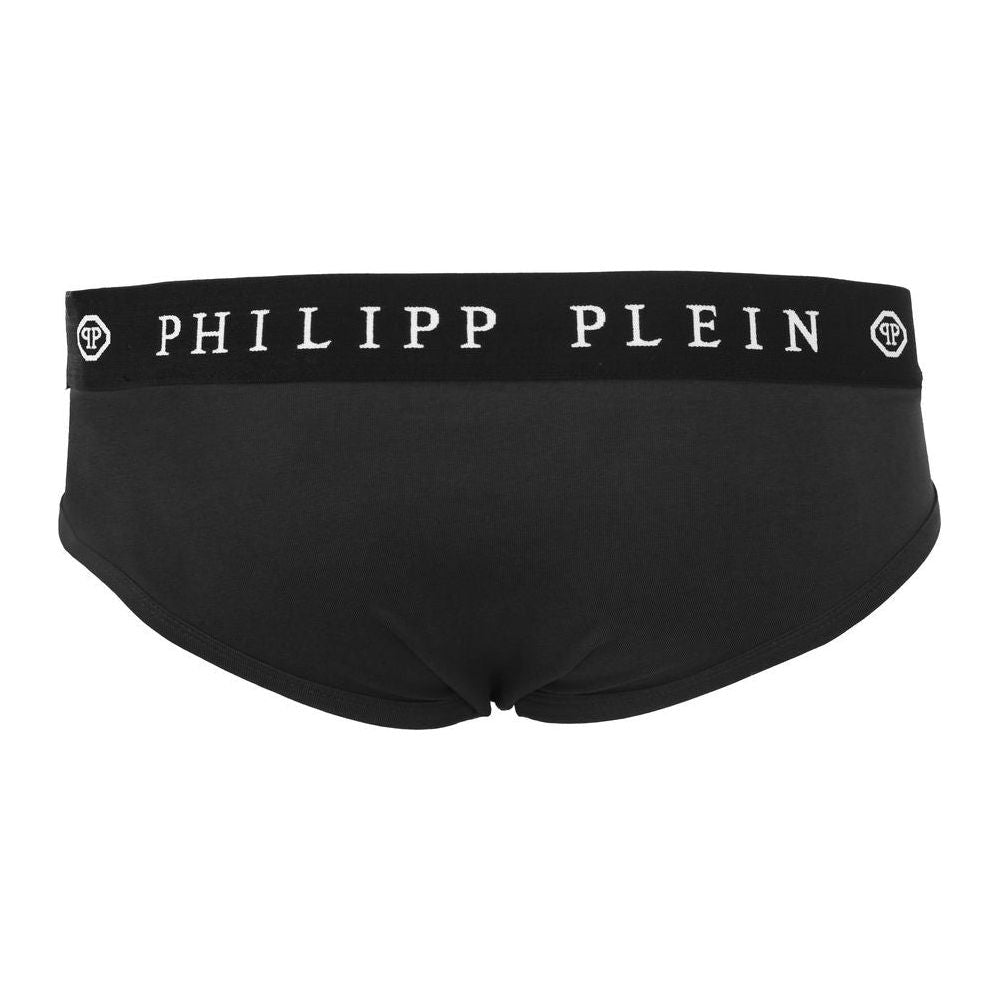 Philipp Plein Sleek Black Boxer Duo with Designer Flair Philipp Plein