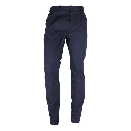 Made in Italy Blue Wool Men's Trouser Made in Italy