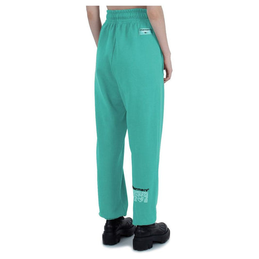 Pharmacy Industry Green Cotton Women Trouser Pharmacy Industry