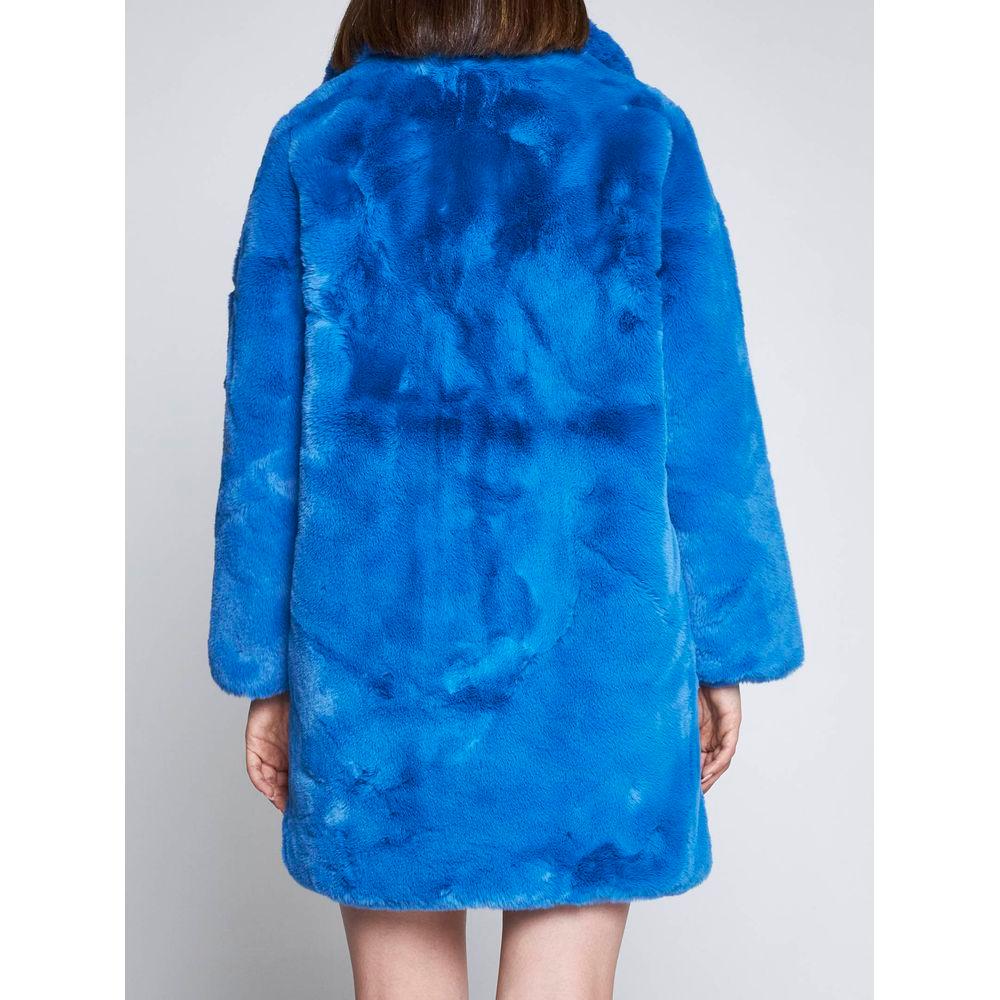 Apparis Chic Sapphire Eco-Fur Jacket – Unparalleled Warmth Apparis