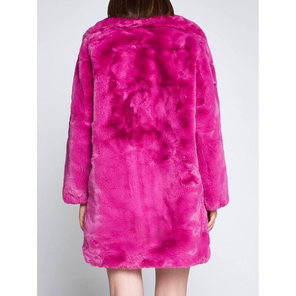 Apparis Chic Pink Faux Fur Jacket - Eco-Friendly Winter Essential Apparis