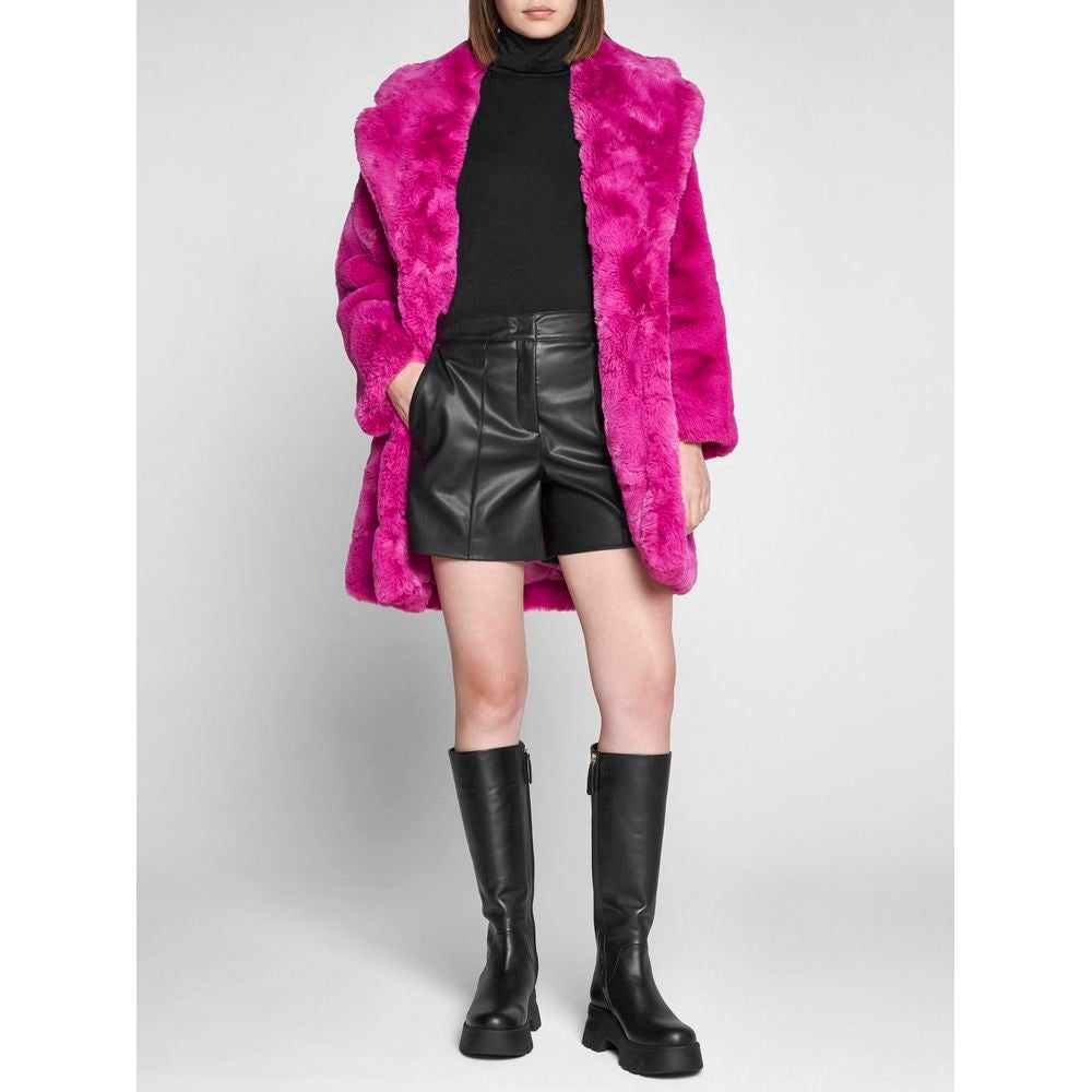 Apparis Chic Pink Faux Fur Jacket - Eco-Friendly Winter Essential Apparis