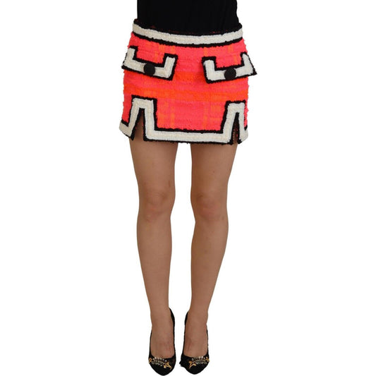 Dsquared² Multicolor Polyester Mid Waist A-line Mini Skirt Dsquared²