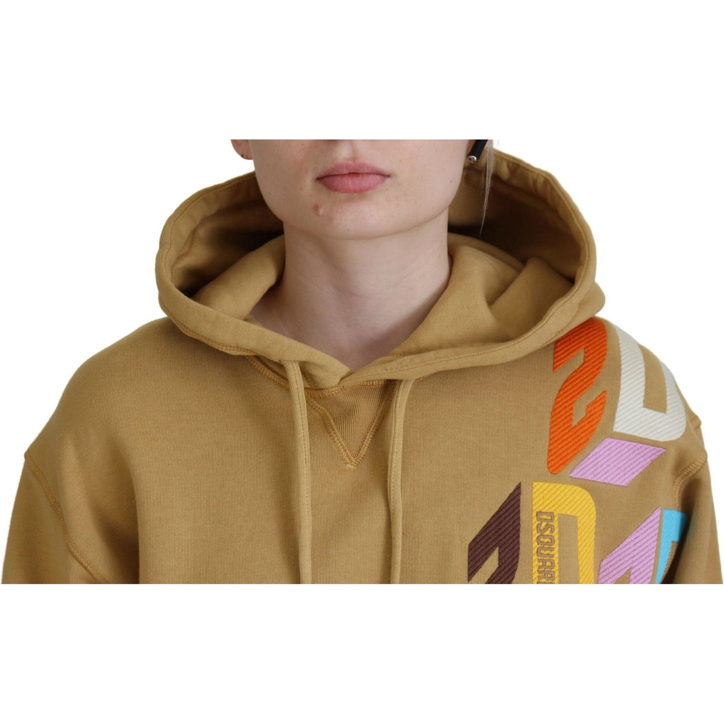 Dsquared² Brown Logo Printed Hooded Long Sleeve Sweater Dsquared²