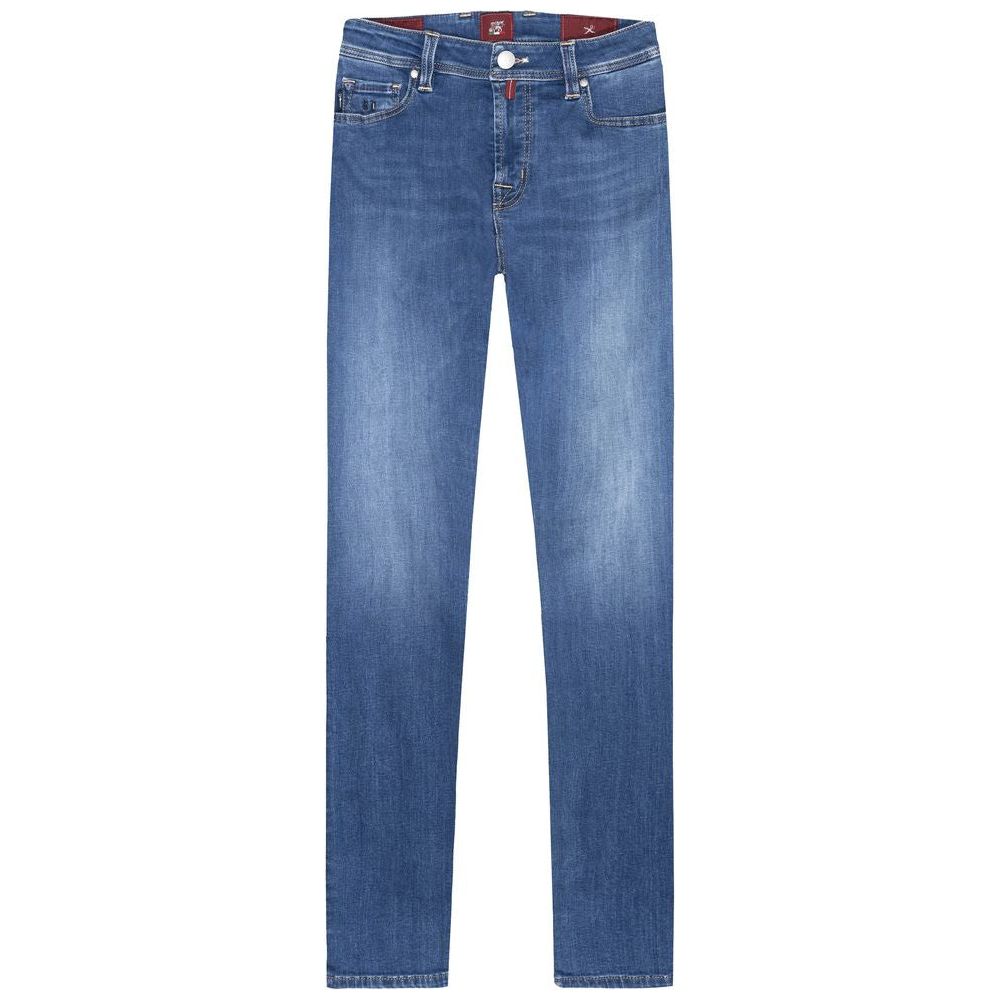 Tramarossa Light Blue Cotton Men Jeans Tramarossa