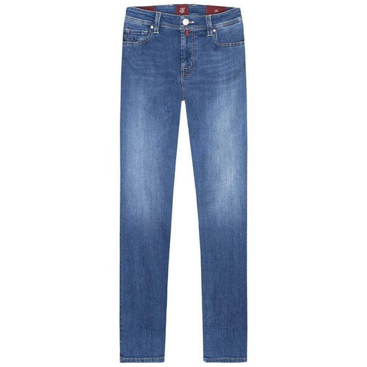 Tramarossa Light Blue Cotton Men Jeans Tramarossa