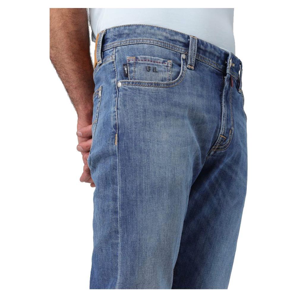 Tramarossa Blue Cotton Men's Jeans Tramarossa