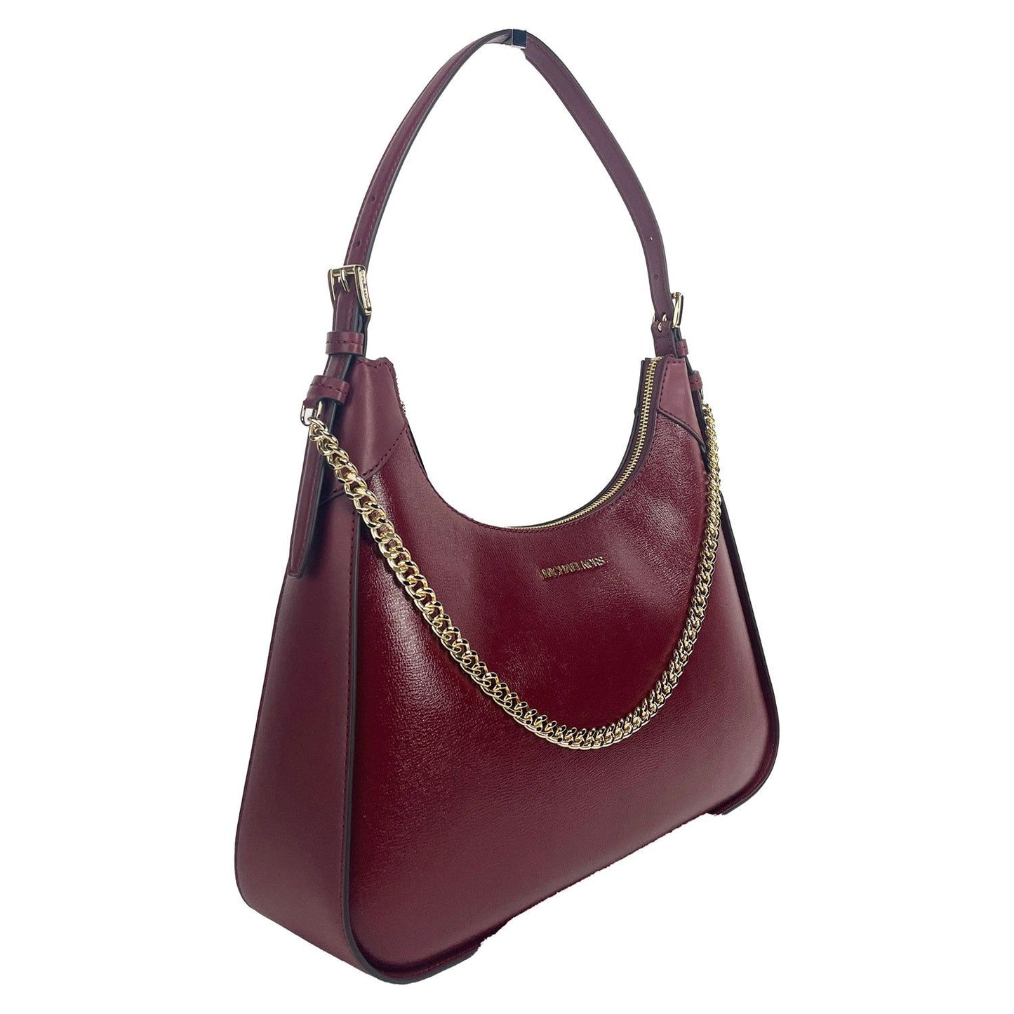 Michael Kors Wilma Large Dark Cherry Chain Shoulder Bag Michael Kors