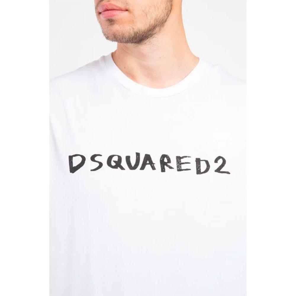 Dsquared² White Cotton T-Shirt Dsquared²