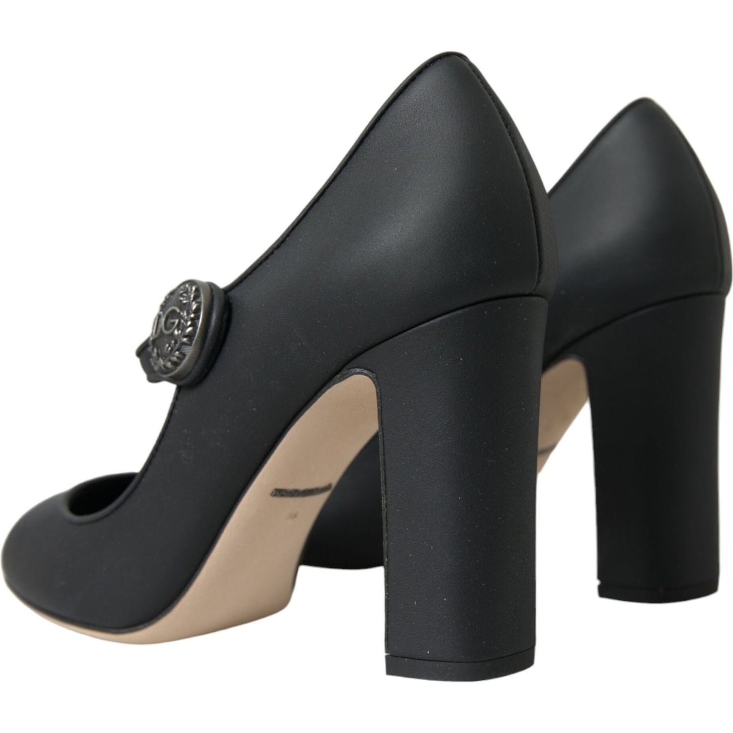 Dolce & Gabbana Black Leather Mary Jane Pumps Heels Shoes Dolce & Gabbana