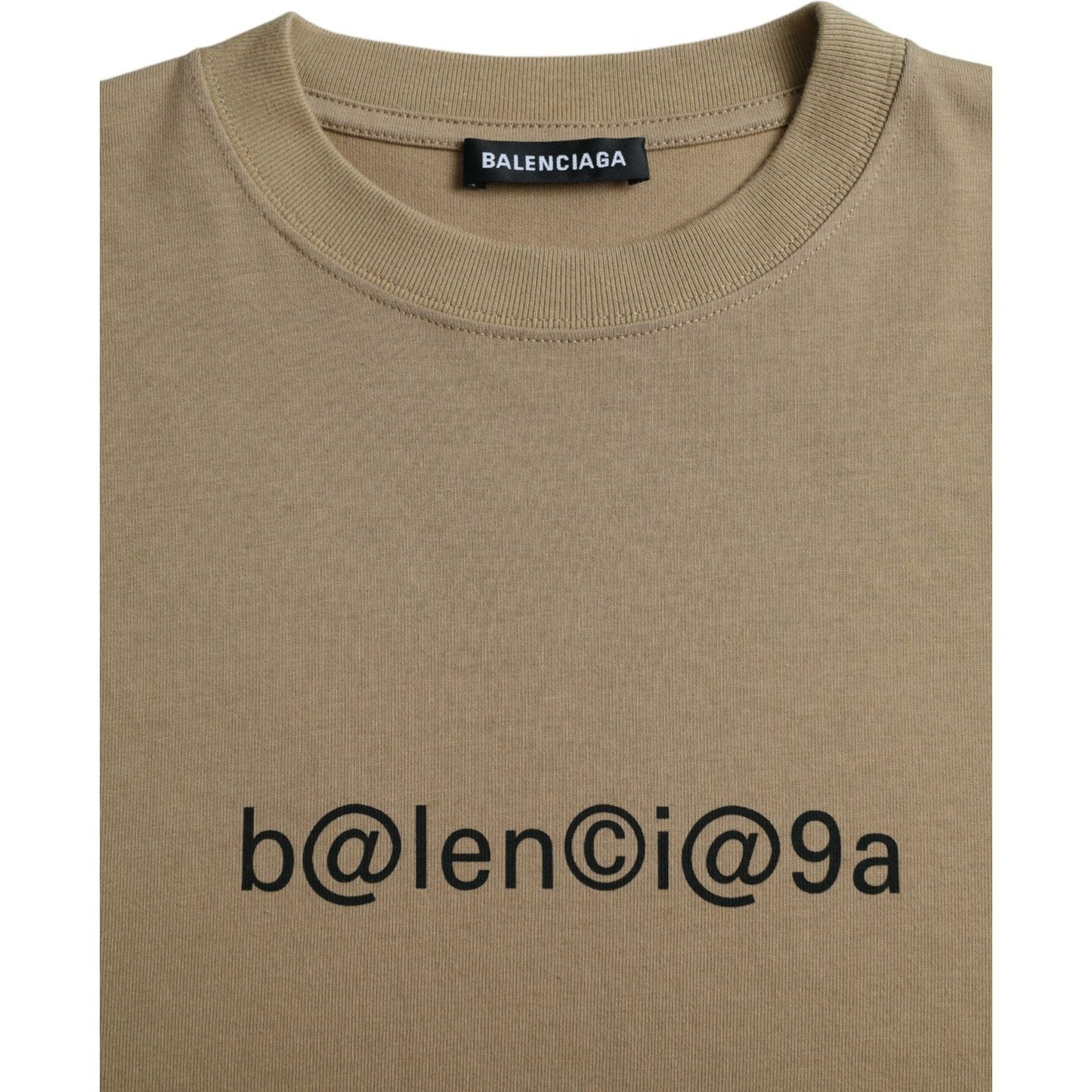 Balenciaga Brown Cotton Symbolic Jersey Vintage Crew Neck T-shirt Balenciaga