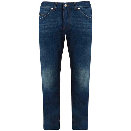 Dolce & Gabbana Blue Cotton Jeans & Pant Dolce & Gabbana