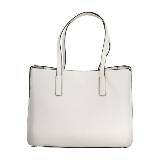 Guess Jeans White Polyethylene Handbag Guess Jeans