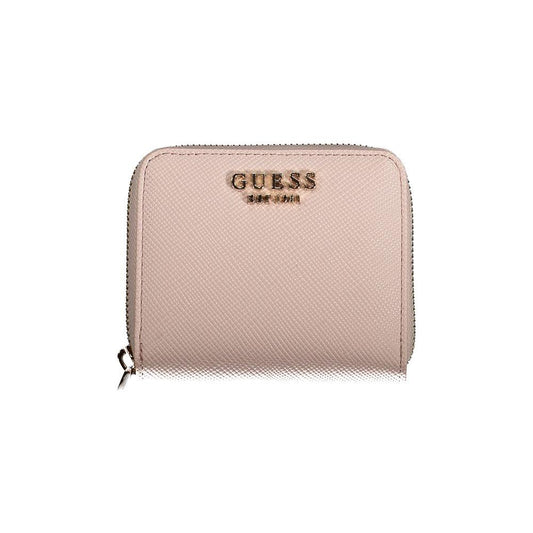 Guess Jeans Pink Polyethylene Wallet Guess Jeans