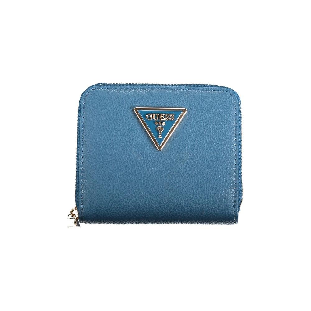 Guess Jeans Blue Polyethylene Wallet Guess Jeans