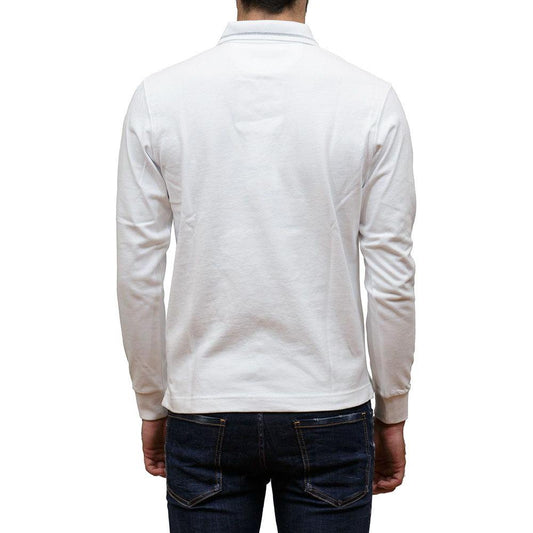 La Martina White Cotton Polo Shirt La Martina